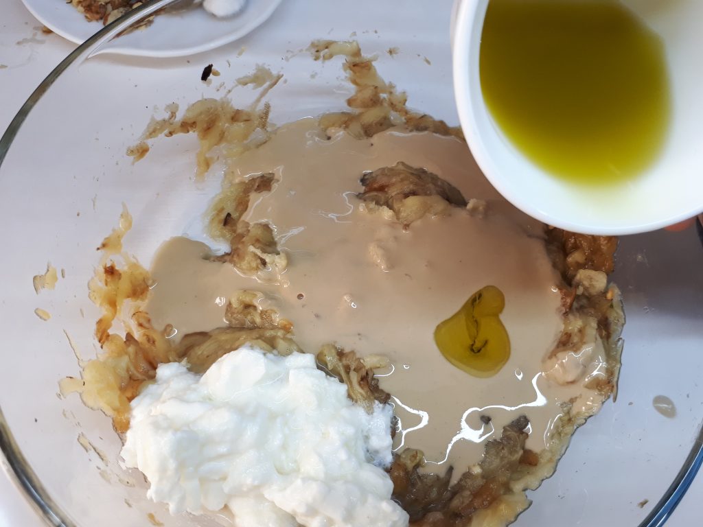 طرز تهیه متبل بادمجان، پیش‌غذای لبنانی