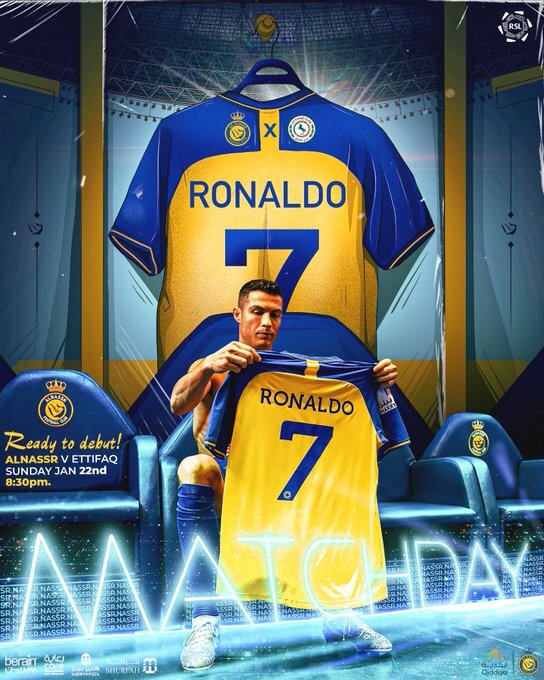 عکس | پوستر ویژه النصر برای اولین بازی رونالدو